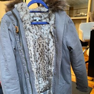 Barney’s New York Real Fur Lined Jacket